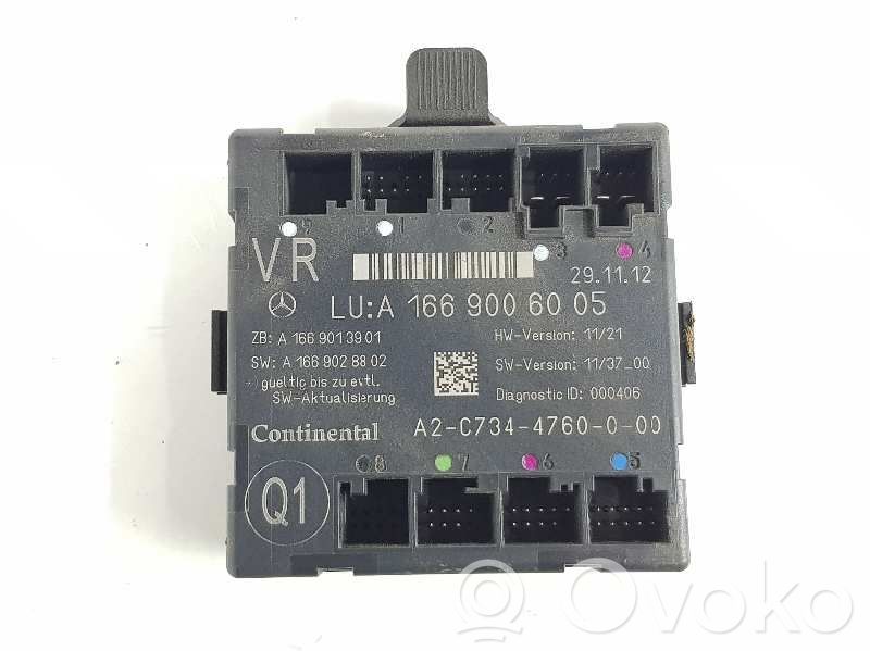 Mercedes-Benz ML AMG W166 Door central lock control unit/module 
