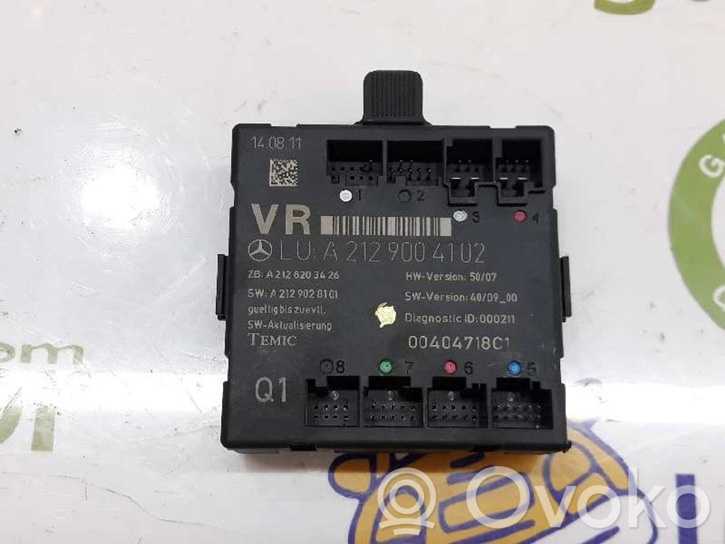 Mercedes-Benz C W204 Door central lock control unit/module 