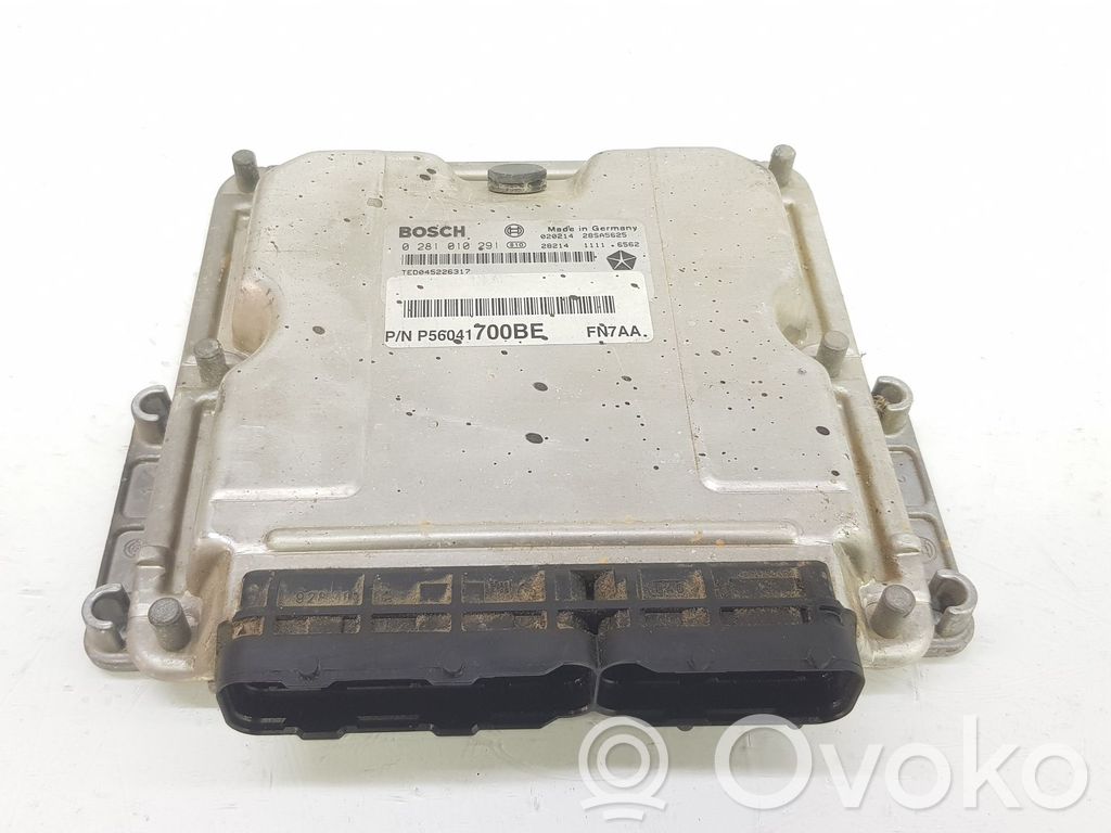 Engine control unit/module   P56041700BE,0281010291