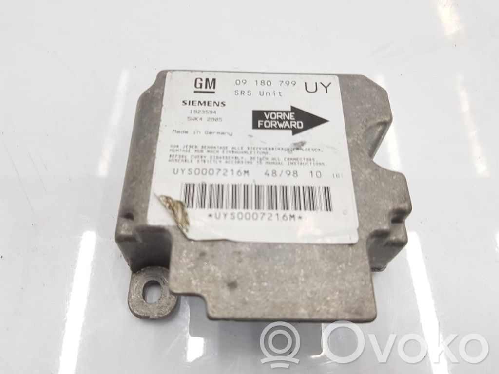 Opel Astra G Sterownik / Moduł Airbag 