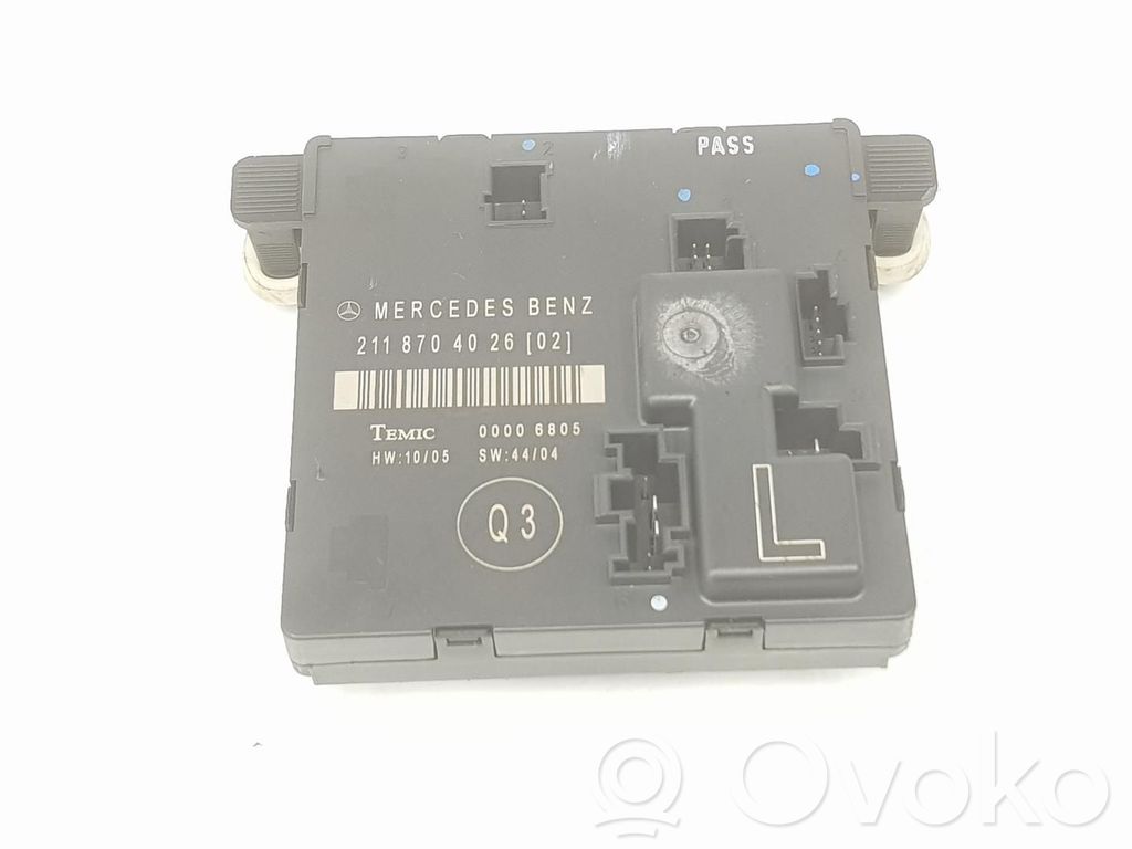Mercedes-Benz E W211 Autres unités de commande / modules 