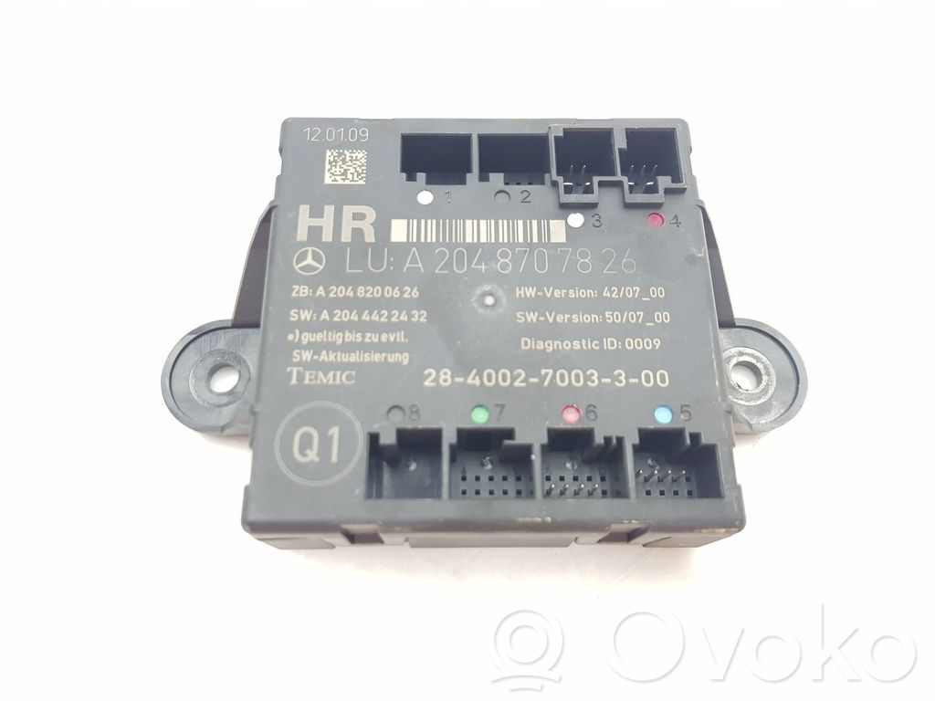 Mercedes-Benz C W204 Autres unités de commande / modules 