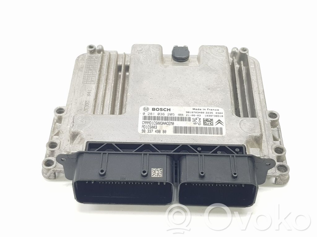 Unidad de control/módulo del motor   9833749880,1647570380