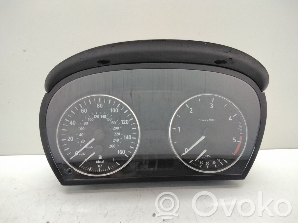 BMW 3 E90 E91 Spidometrs (instrumentu panelī) 