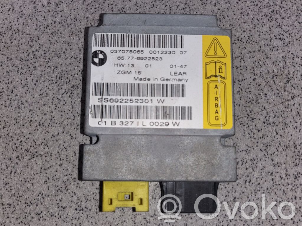 BMW 7 E65 E66 Unidad de control/módulo del Airbag 