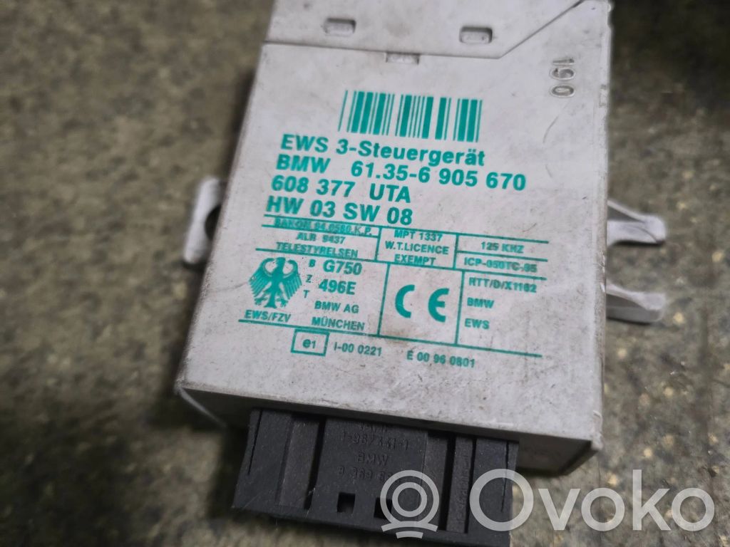BMW X5 E53 Unité de commande dispositif d'immobilisation 