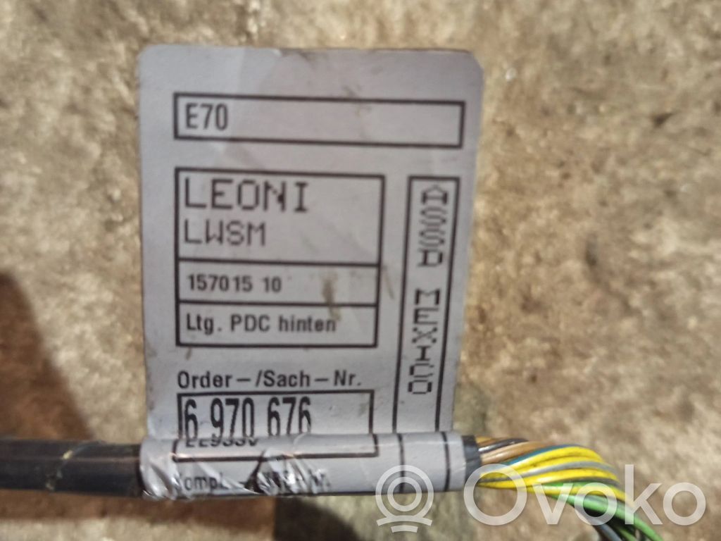 BMW X5 E70 Parking sensor (PDC) wiring loom 