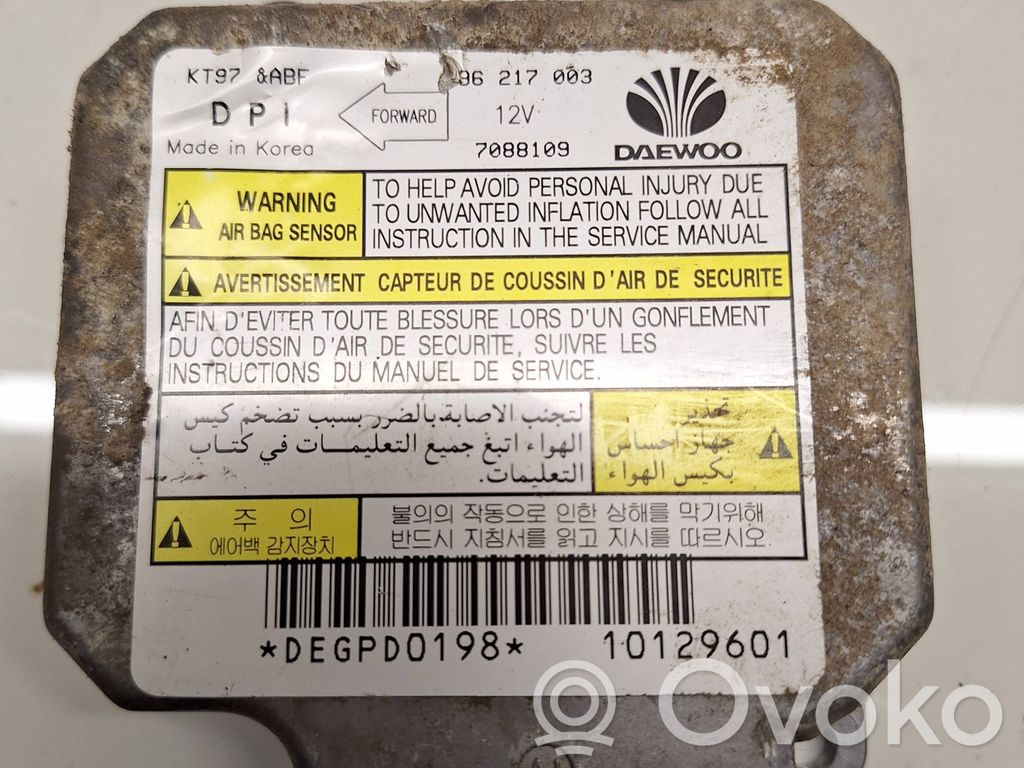 Airbag control unit/module   96217003,7088109,10129601,DEGPD0198
