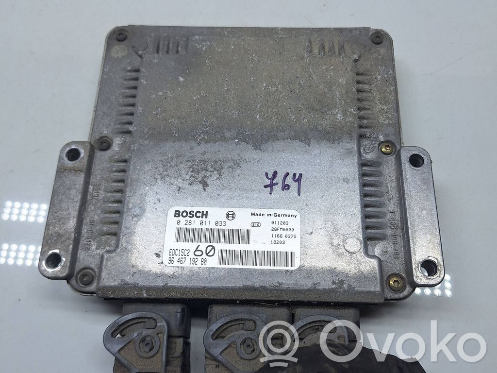 Engine control unit/module   0281011033,9646719280