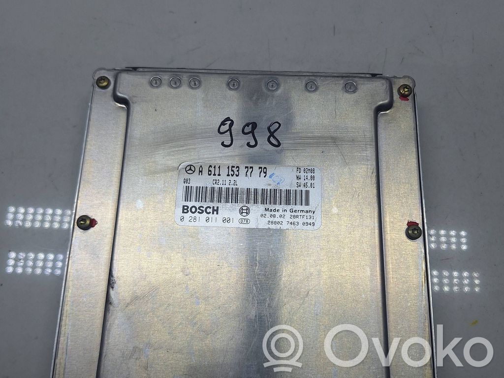 Mercedes-Benz CLK AMG A208 C208 Unitate/modul de control motor 