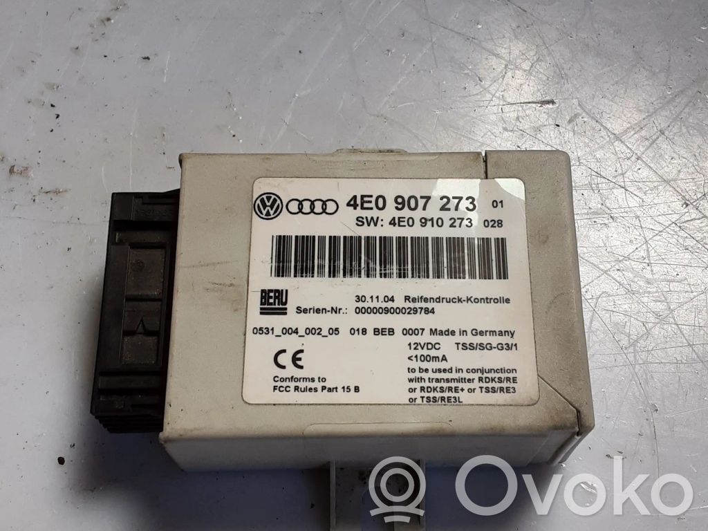 Tire pressure control unit   4E0907273,4E0910273