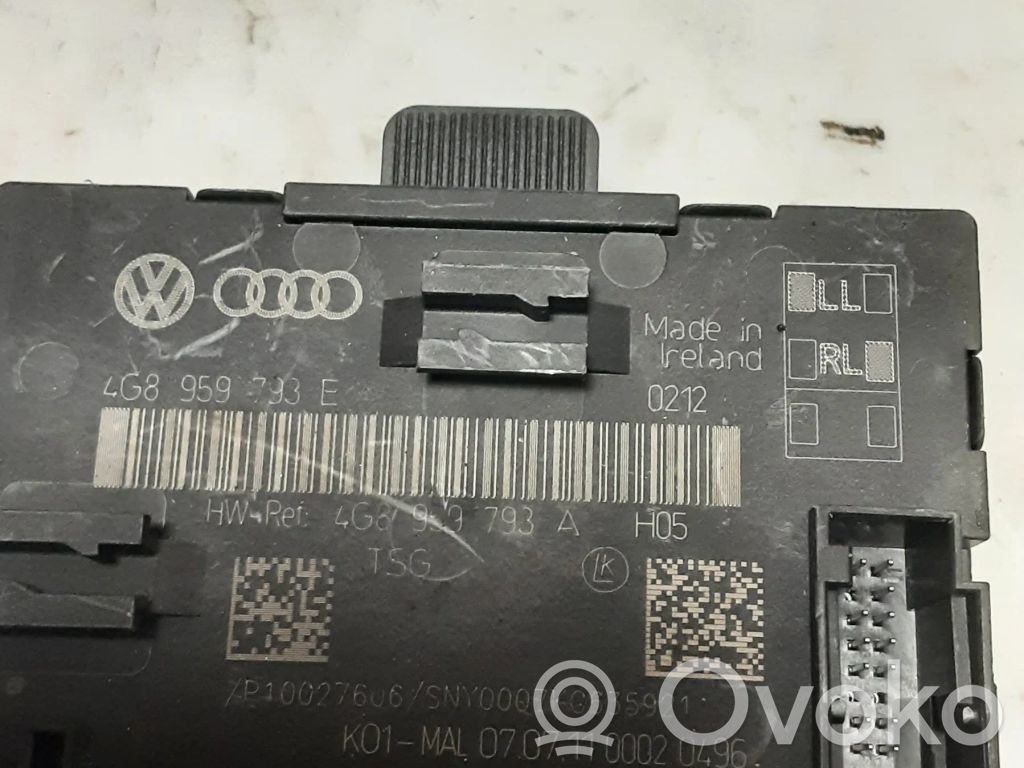 Audi A6 C7 Unité de commande module de porte 