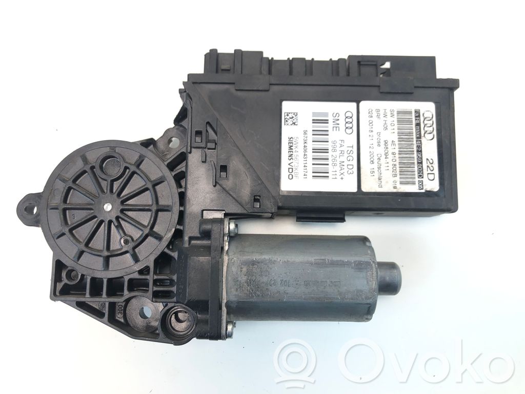 Audi A8 S8 D3 4E Front door window regulator motor 