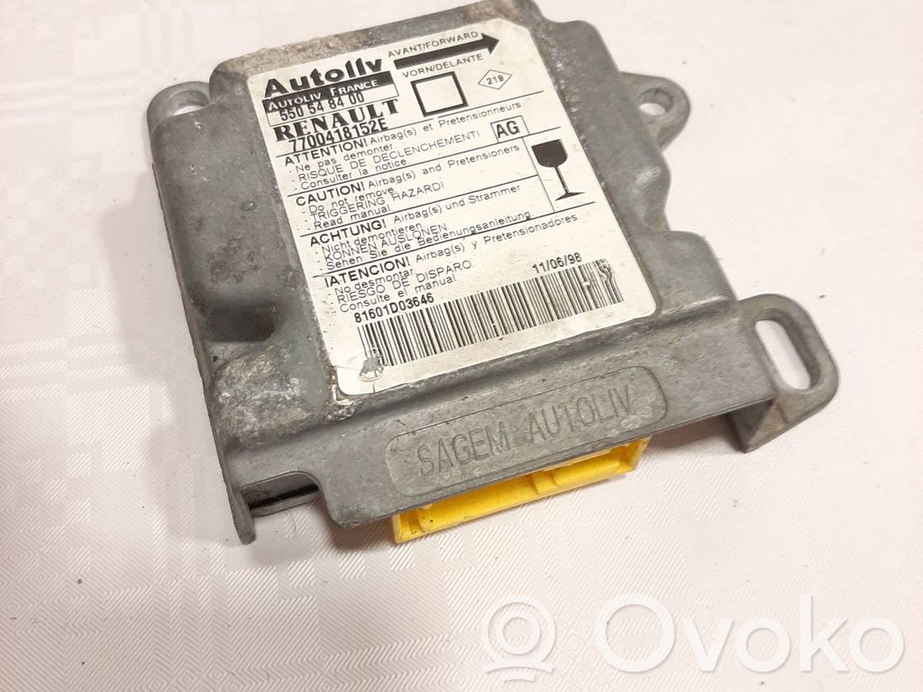 Renault Megane I Airbag control unit/module 
