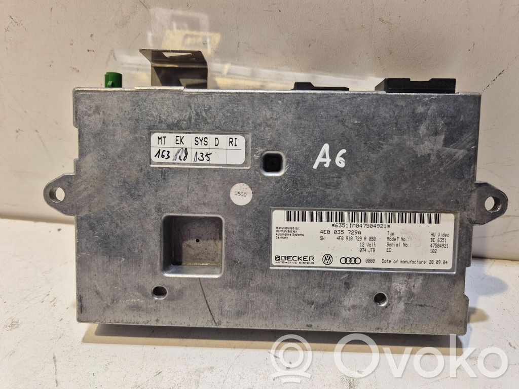 MMI control unit   4E0035729A,4F0910729R