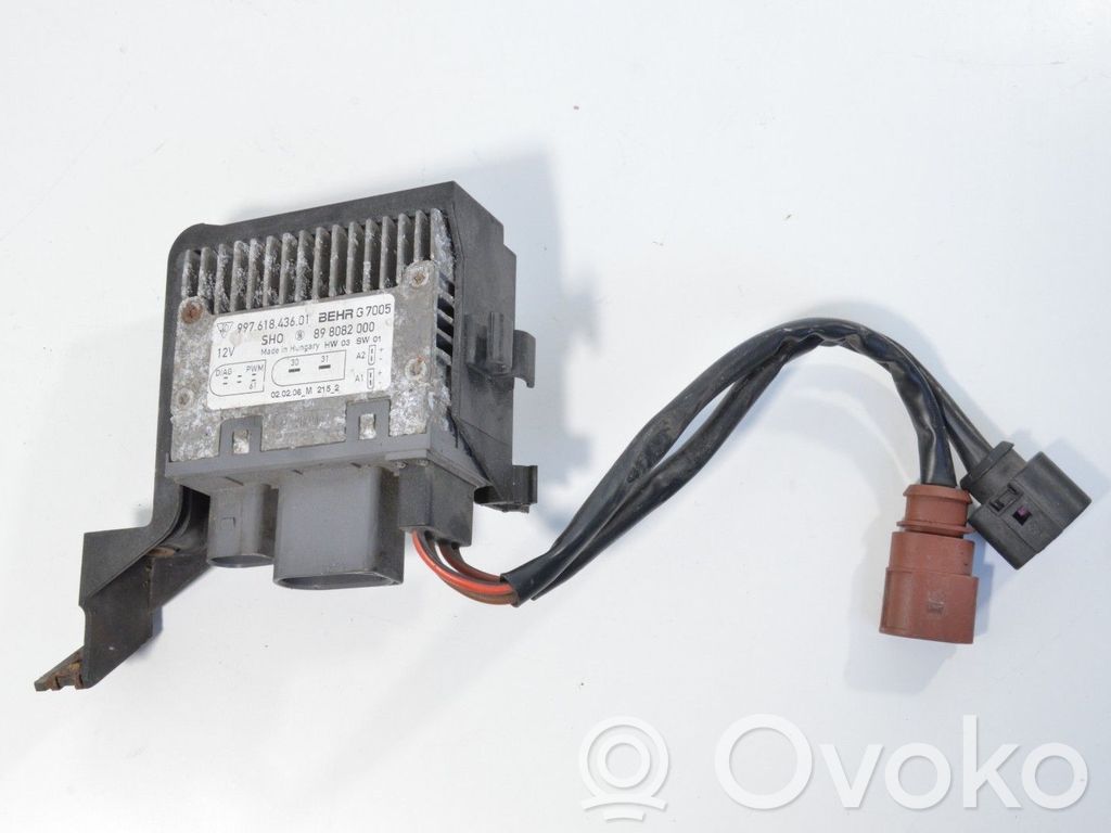 Porsche Cayman 987 Module de commande de ventilateur 
