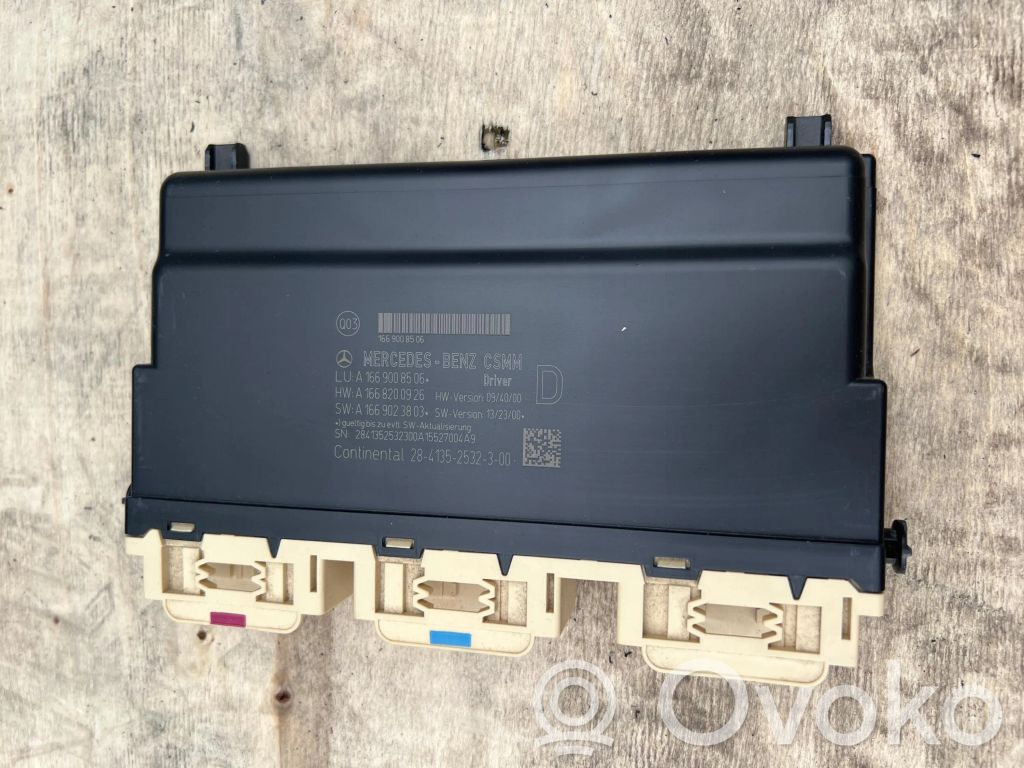 Mercedes-Benz ML W166 Module de commande de siège 