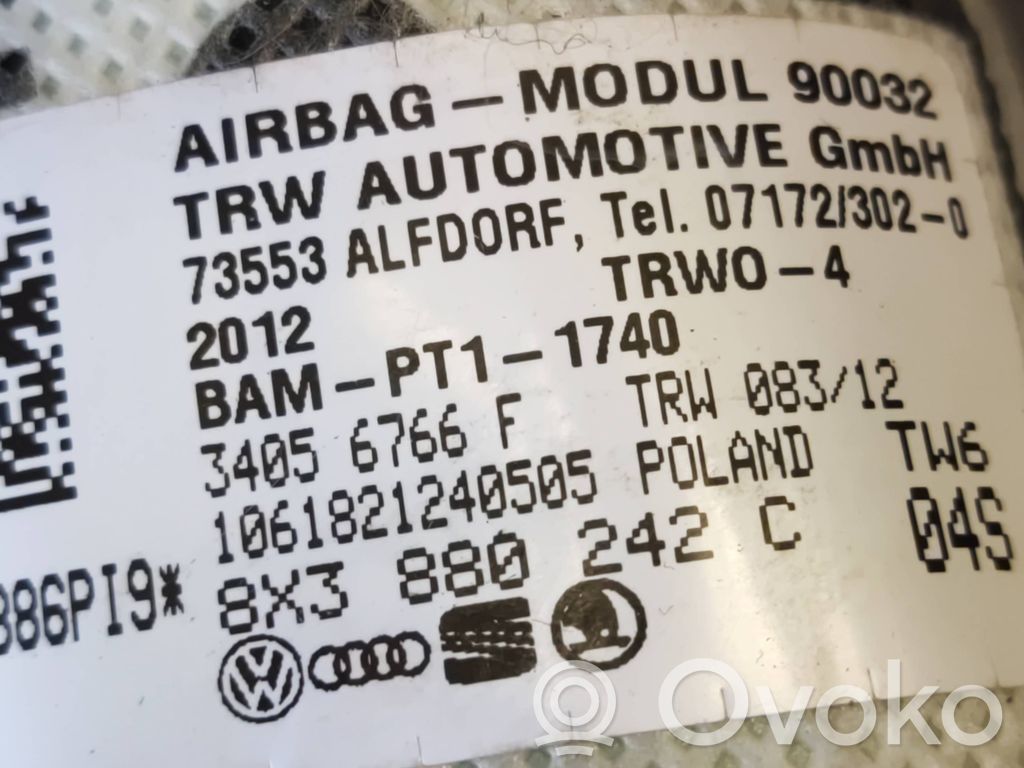 Audi A1 Sėdynės oro pagalvė 