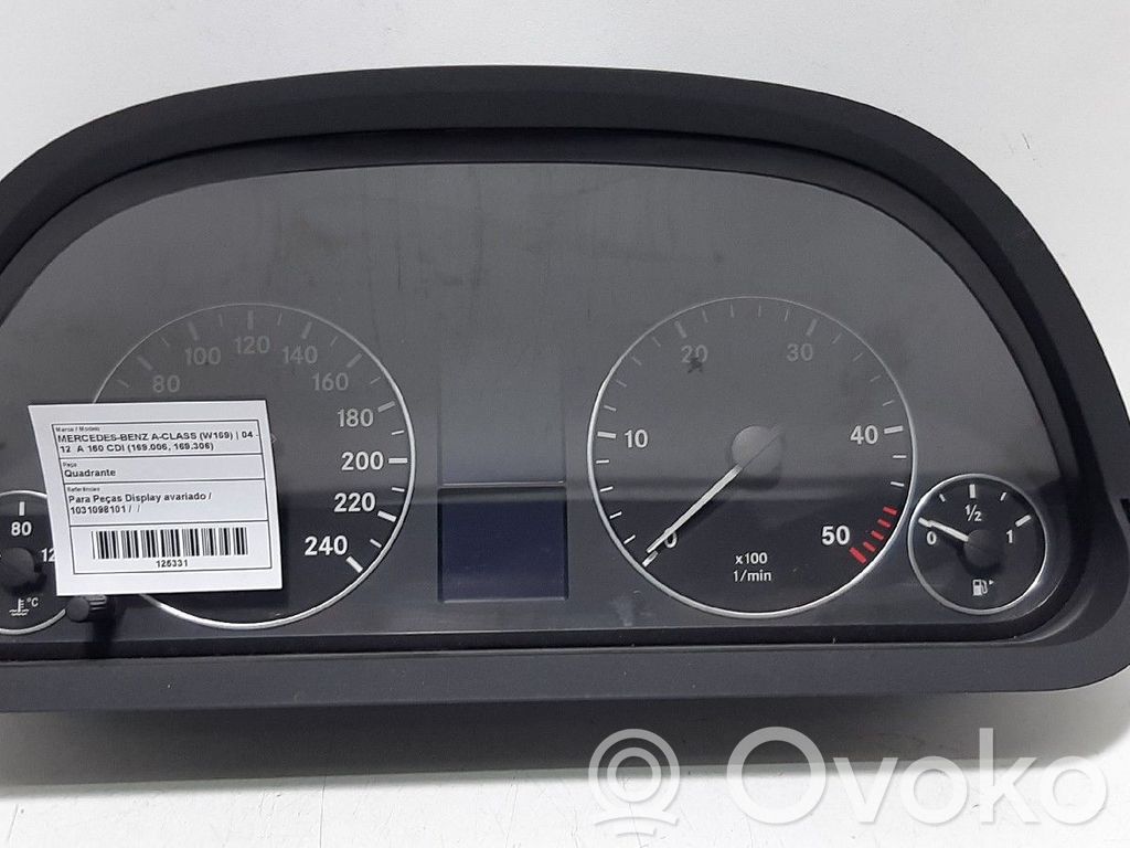 Mercedes-Benz A W169 Nopeusmittari (mittaristo) 