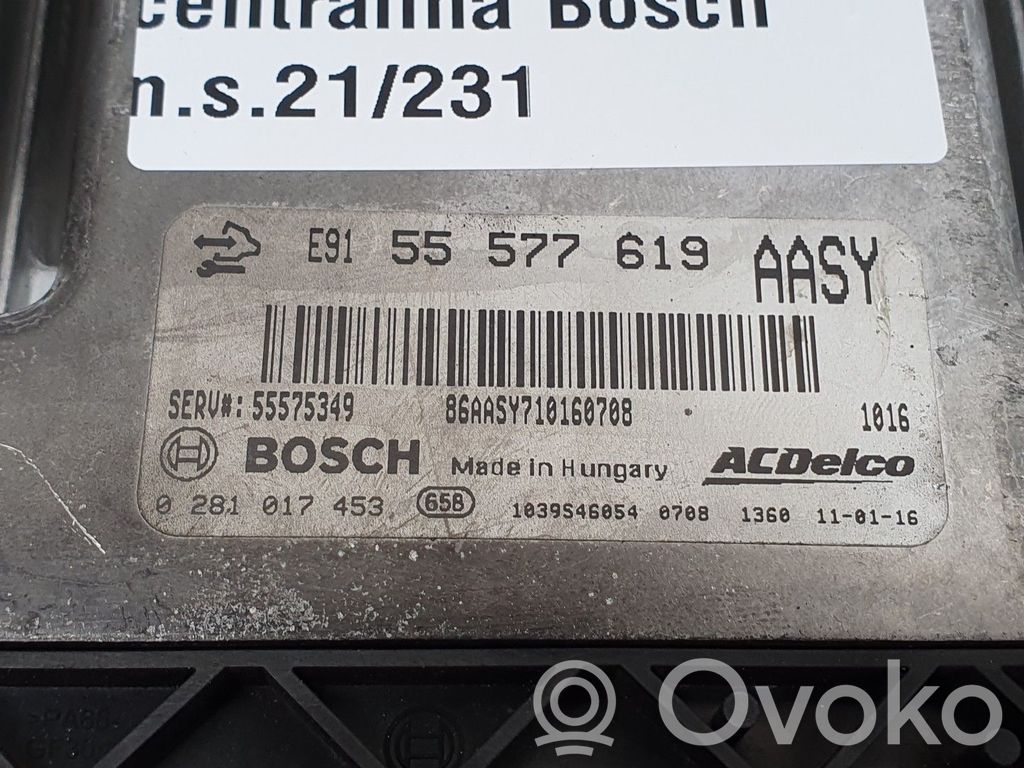 Engine control unit/module   55577619,281017453,55573560,555776