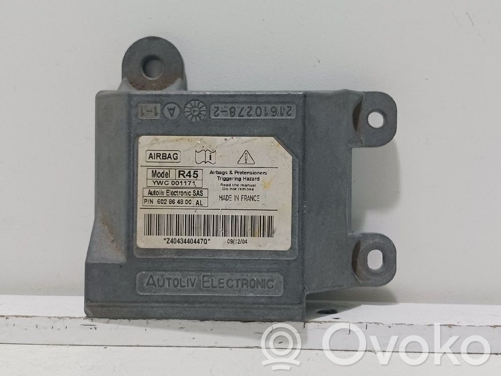 MG ZS Airbag control unit/module 