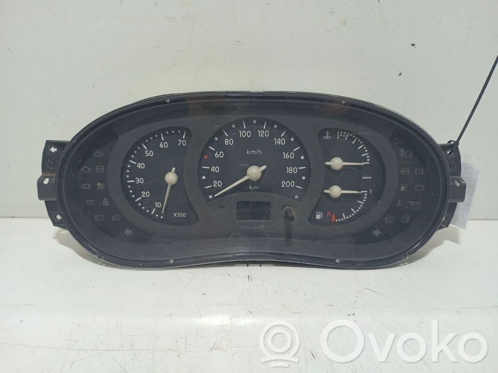 Renault Clio II Speedometer (instrument cluster) 
