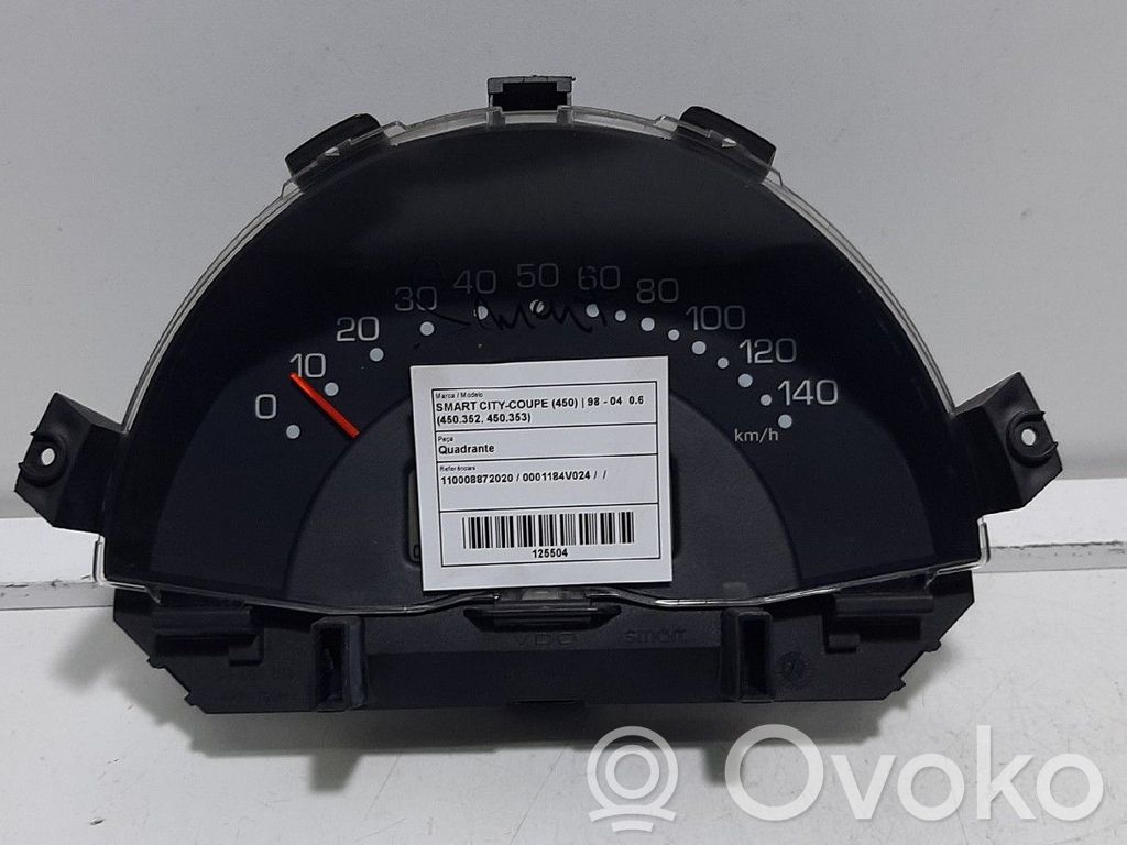 Smart ForTwo I Tachimetro (quadro strumenti) 