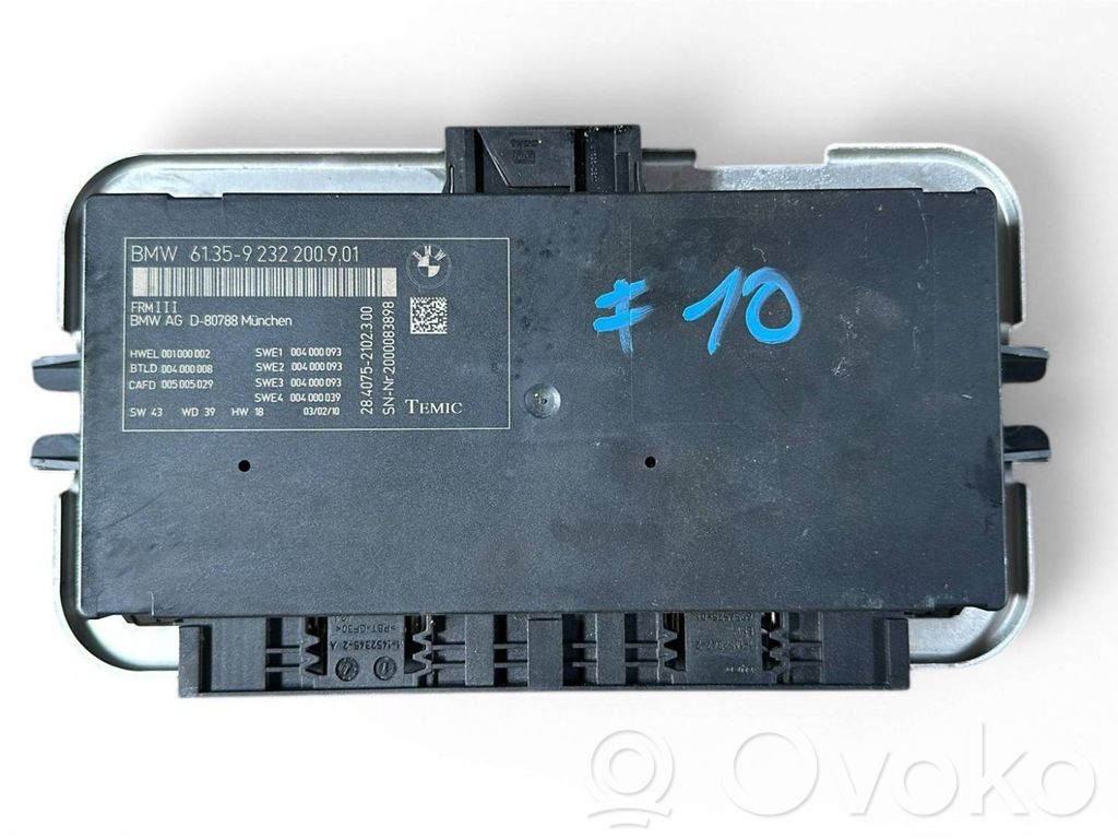 BMW 5 F10 F11 Sterownik / Moduł świateł LCM 