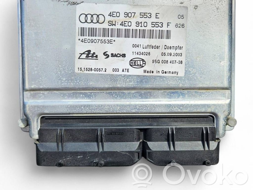 Unidad de control/módulo de la suspensión   4E0907553E,4E0910553F,11434026