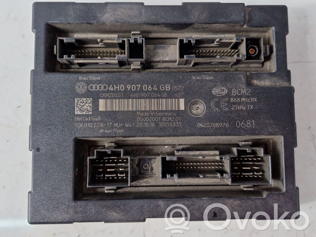 Audi A7 S7 4G Moduł / Sterownik komfortu 
