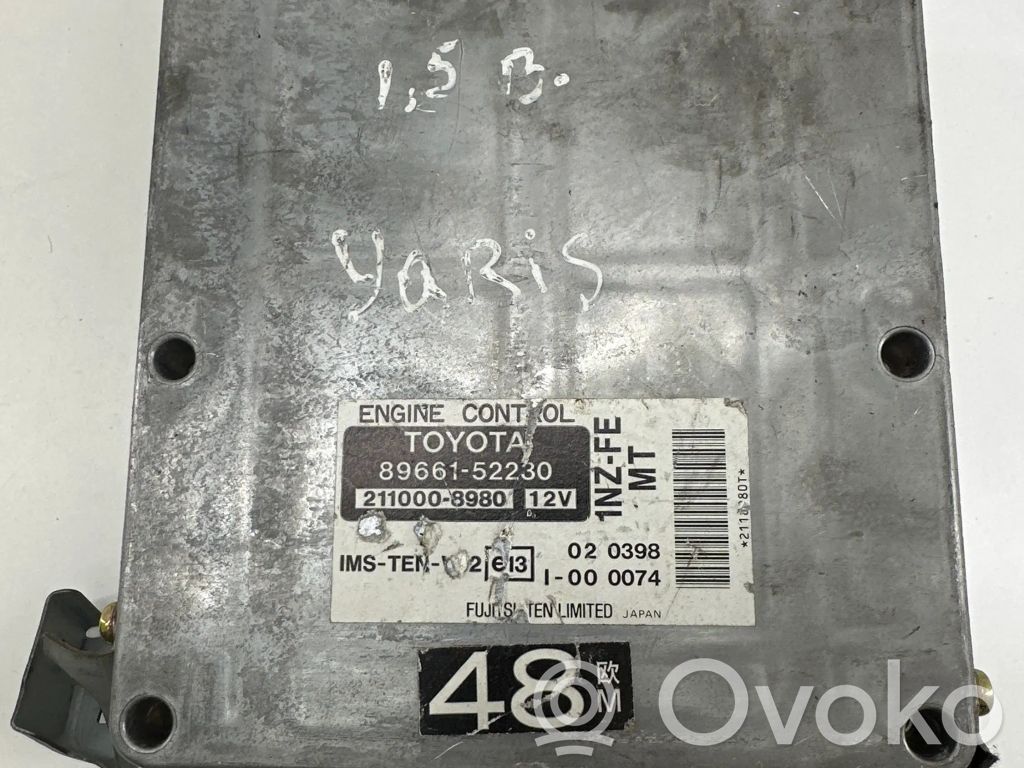 Toyota Yaris Engine control unit/module 