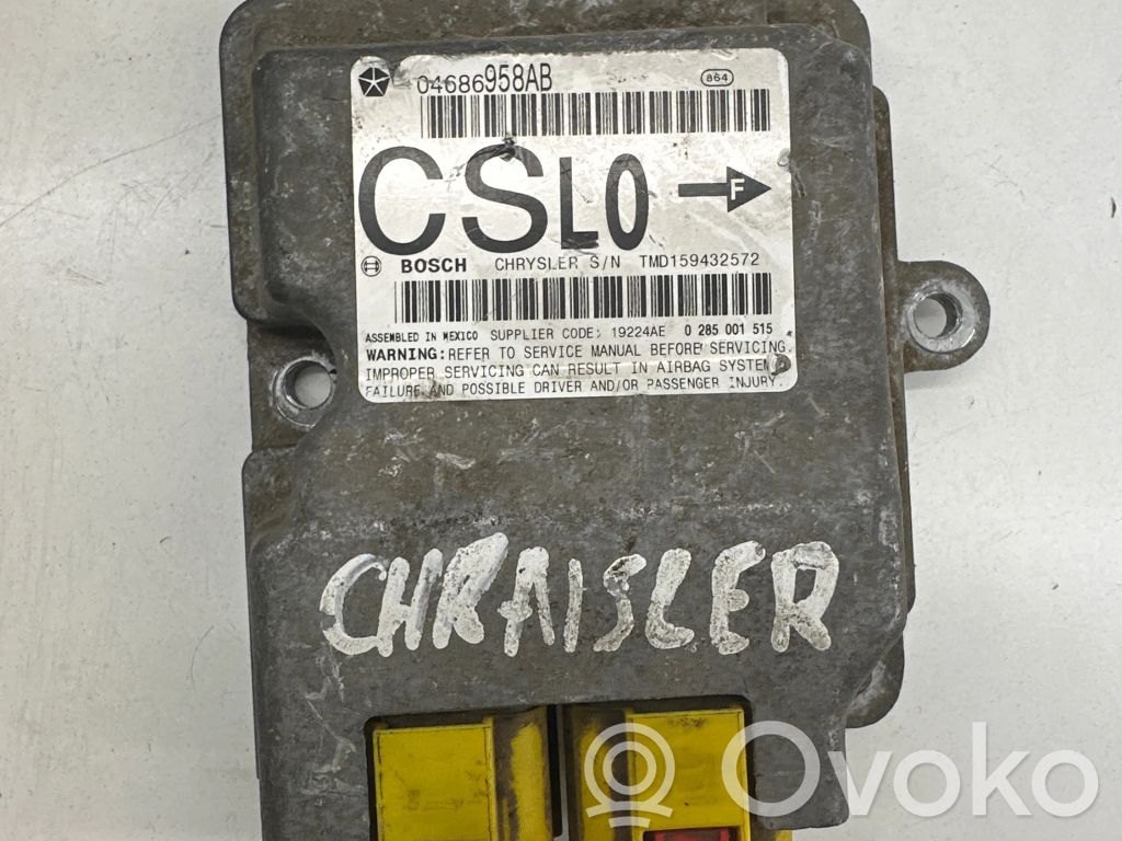 Module de contrôle airbag   04686958AB,0285001515,159432572