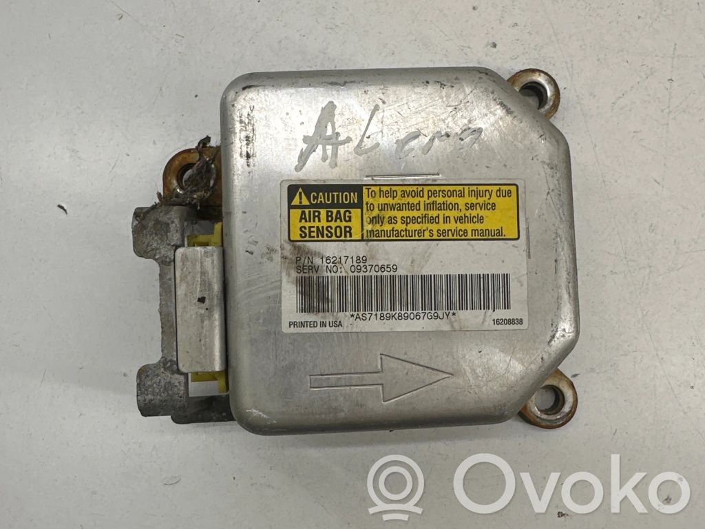 Sterownik / Moduł Airbag   16217189,16208838
