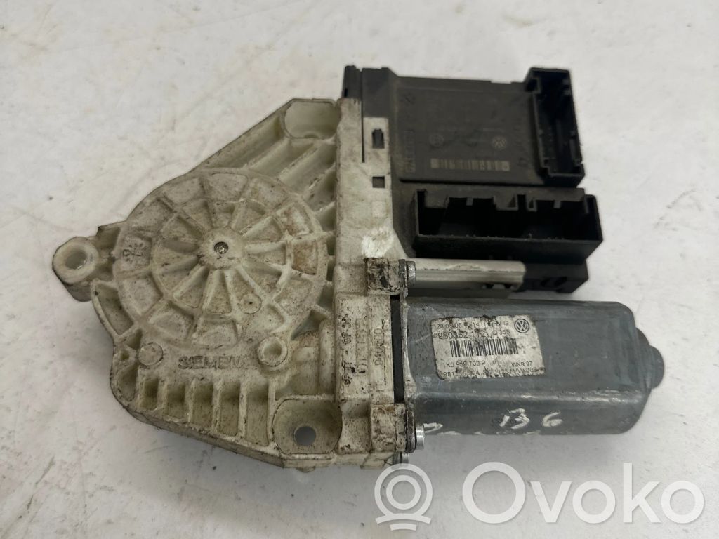 Volkswagen PASSAT B6 Silnik regulatora szyby drzwi przednich 