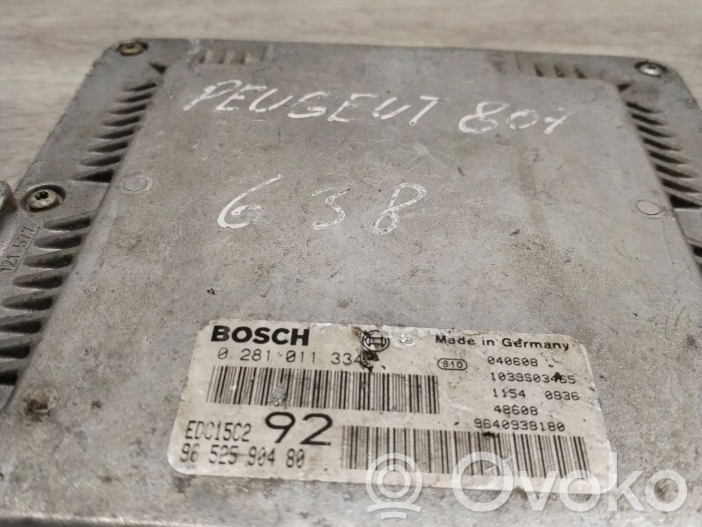 Peugeot 807 Unidad de control/módulo del motor 