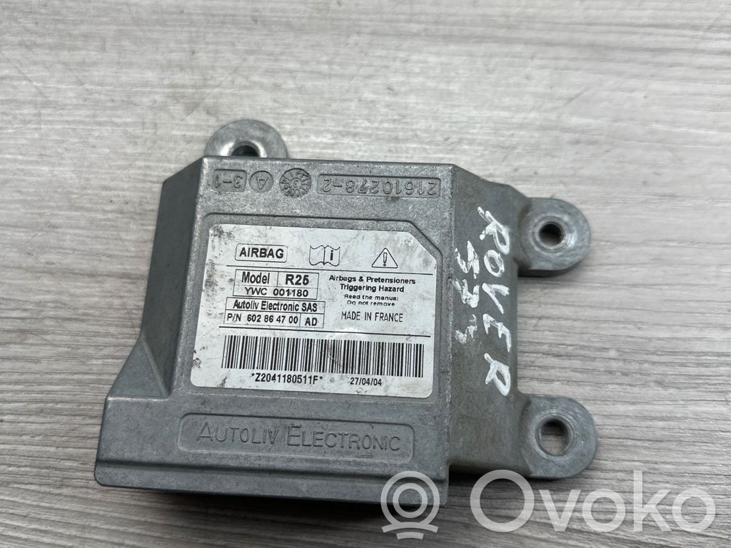 Rover 25 Module de contrôle airbag 