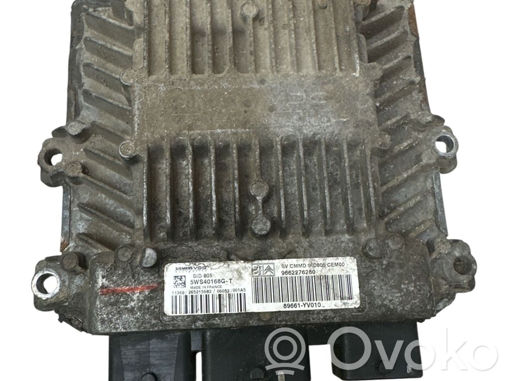 Engine control unit/module   9662276280,5WS40168GT,89661YV010