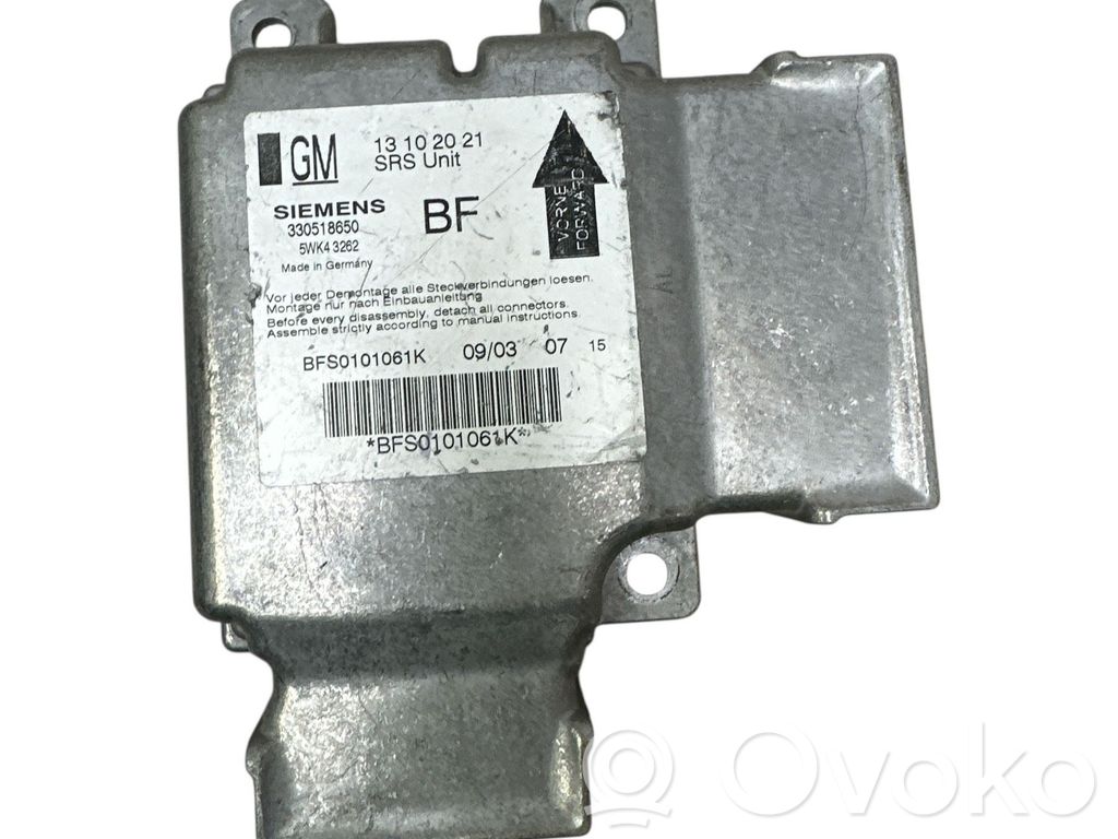 Opel Signum Centralina/modulo airbag 