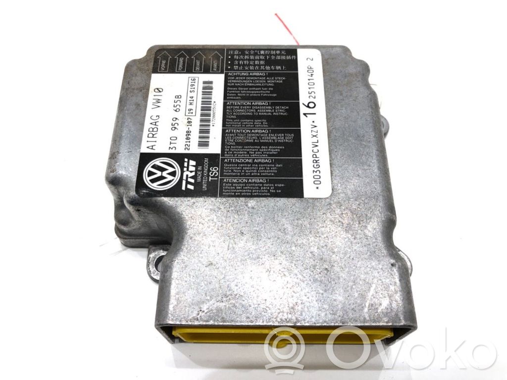 Skoda Superb B6 (3T) Czujnik uderzenia Airbag 