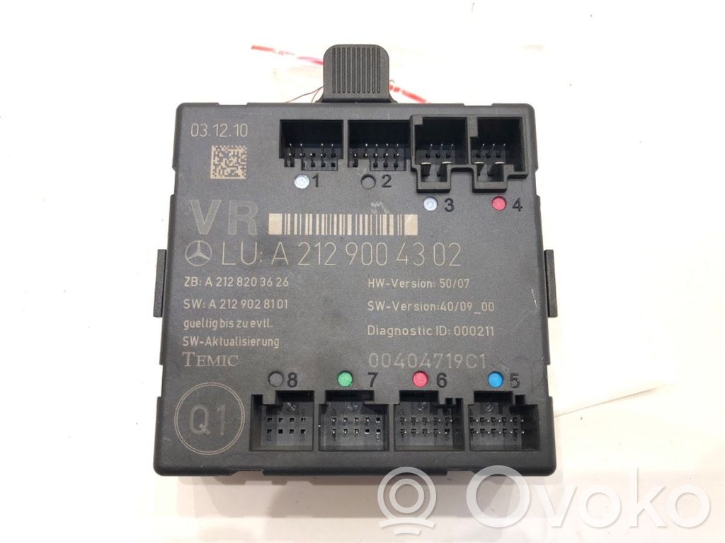 Mercedes-Benz C W204 Autres unités de commande / modules 