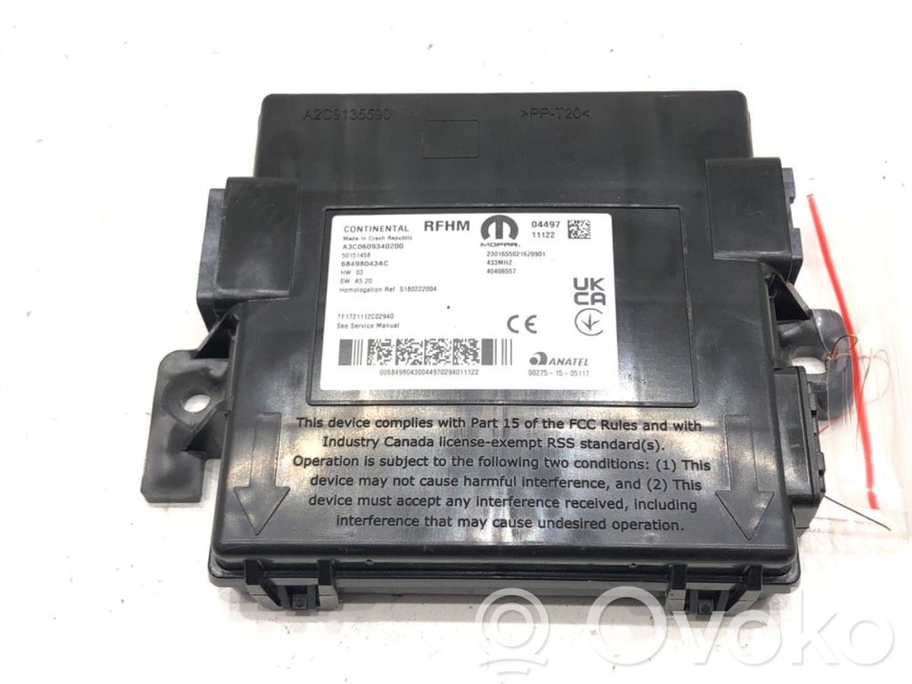Other control units/modules   68498043AC