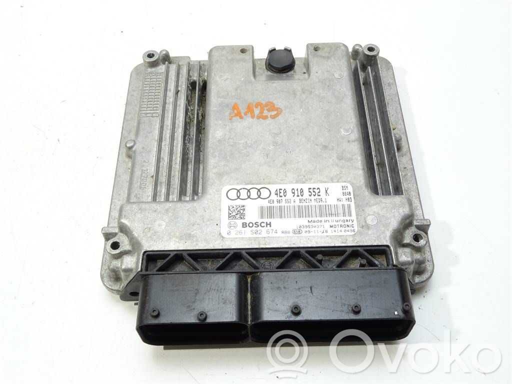 Audi A8 S8 D3 4E Centralina/modulo motore ECU 