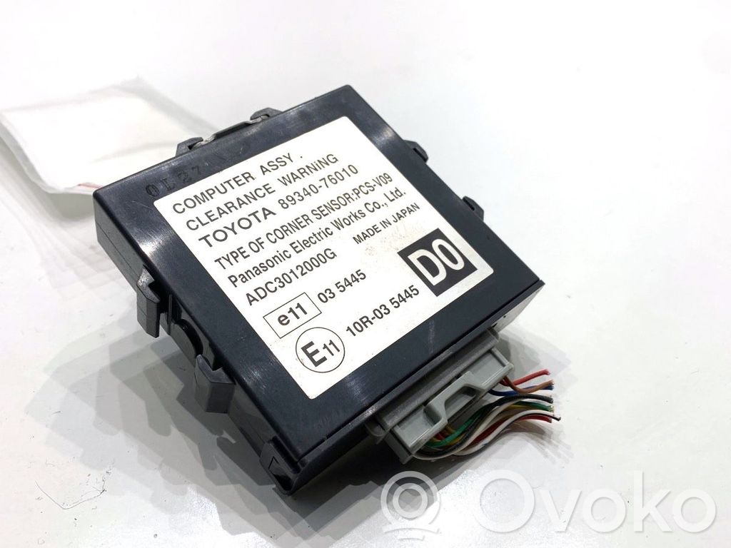 Lexus CT 200H Parking PDC control unit/module 