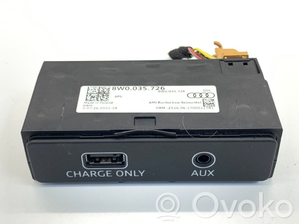 Audi A4 S4 B9 8W USB socket connector 