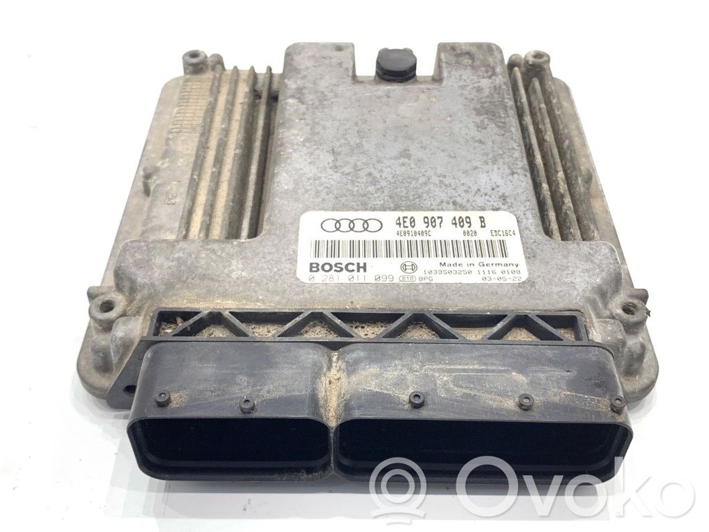 Audi A8 S8 D3 4E Unidad de control/módulo ECU del motor 