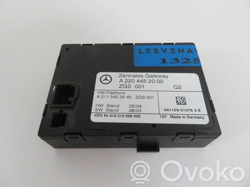 Módulo de control Gateway   A2204452000,A2204452000,A2115403545,A1695406945,A2205402445,A2205402545,A2205402645