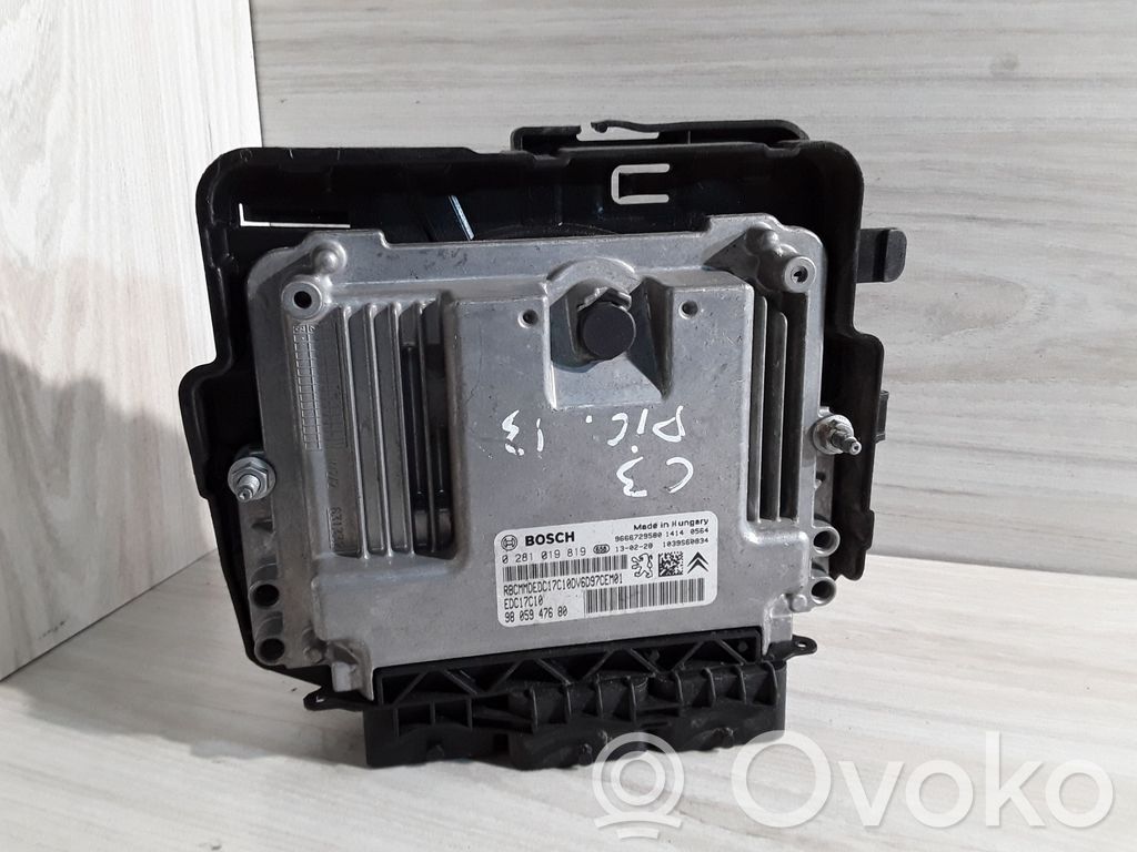 Engine control unit/module   0281019819,9805947680,9666729580