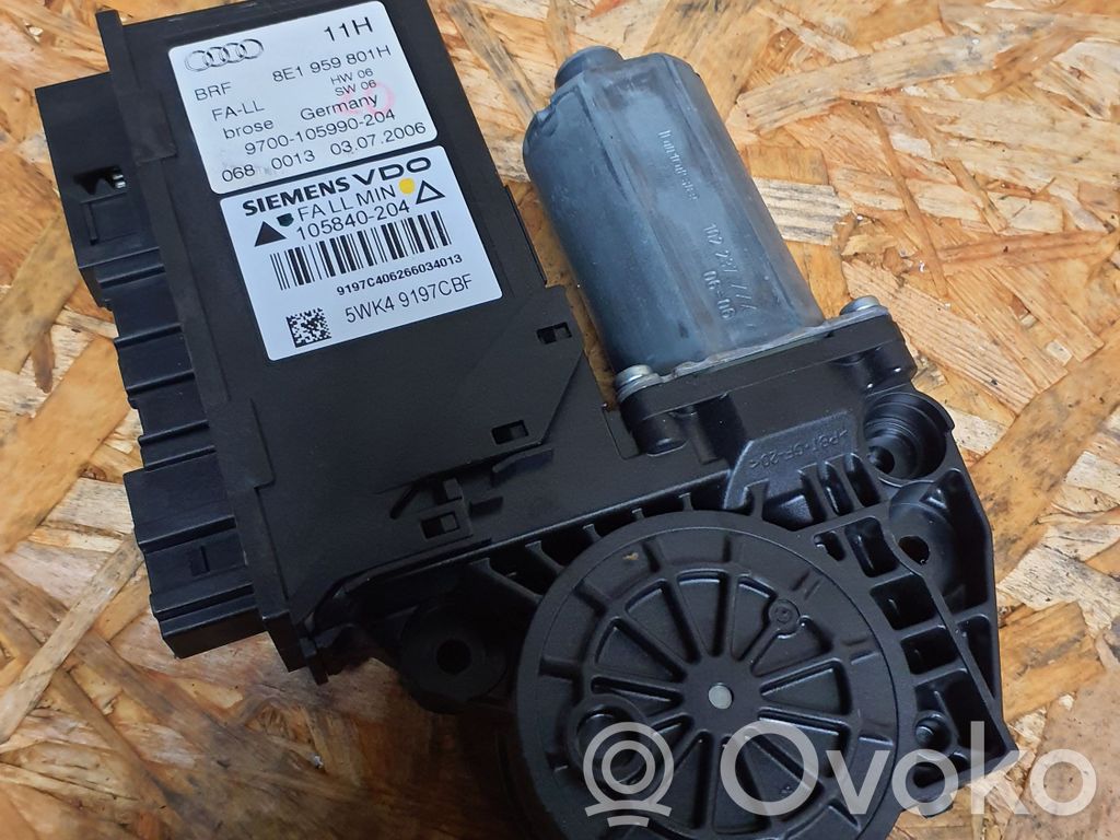 Audi A4 S4 B7 8E 8H Etuoven ikkunan nostomoottori 