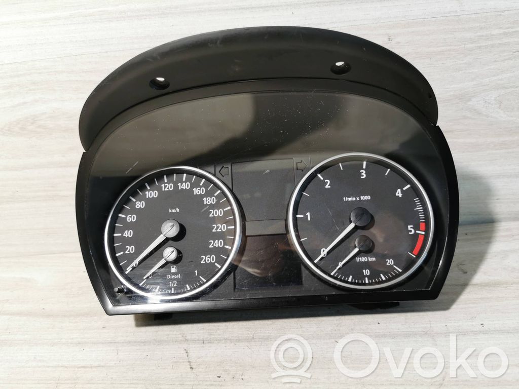 BMW 3 E90 E91 Speedometer (instrument cluster) 