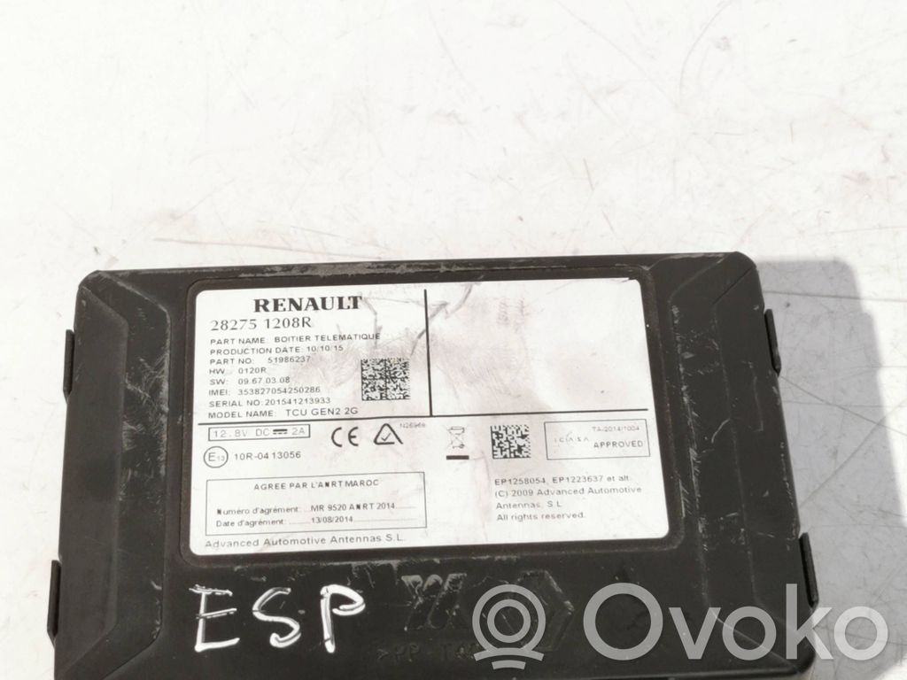 Renault Espace V (RFC) GPS navigation control unit/module 